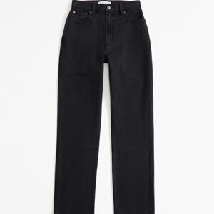 Abercrombie and Fitch Black High-Waisted Jeans